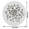 MINFEIDMS Flower Silicone Molds Daisy Flower Fondant Silicone Molds For