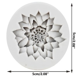 MINFEIDMS Flower Silicone Molds Daisy Flower Fondant Silicone Molds For Cake Decorating Cupcake Topper Candy Chocolate Gum Paste Polymer Clay