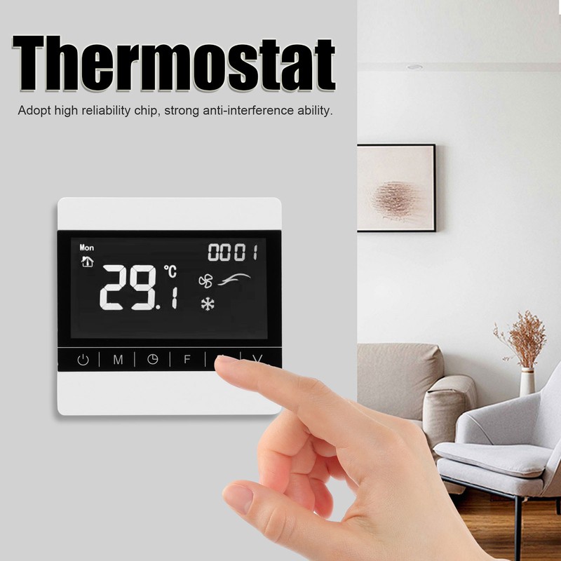 AC220V Underfloor Heating Thermostat Programmable Intelligent Heating Temperature Controller