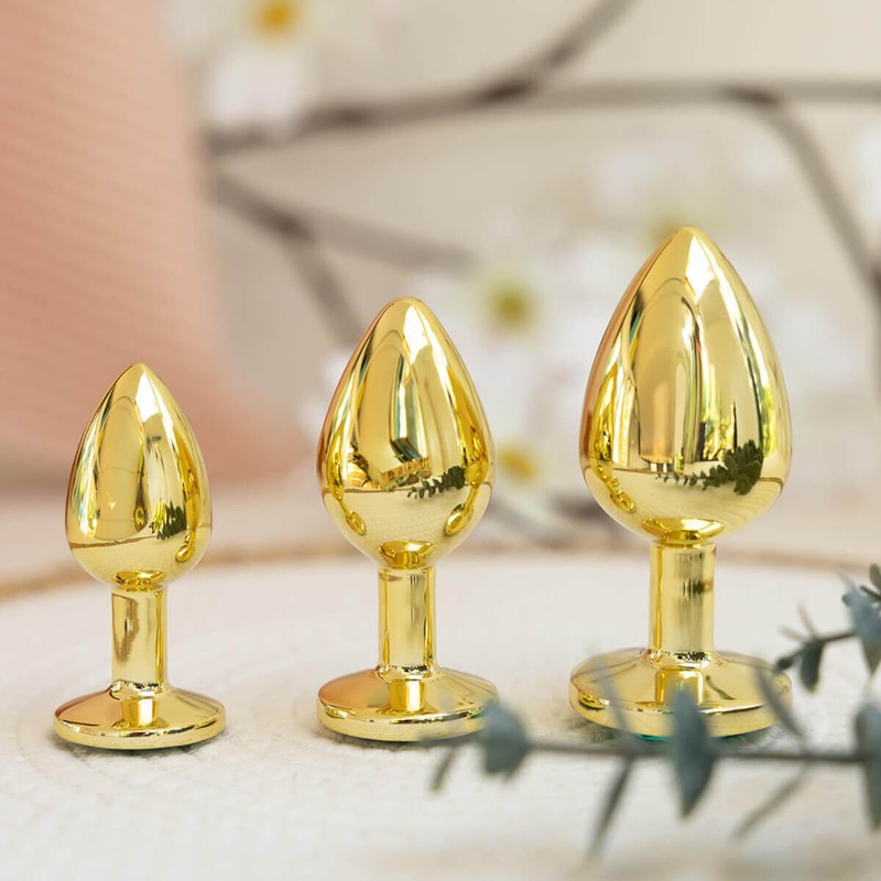 The Natural Love Company Arnica - Metal Butt Plugs, 3