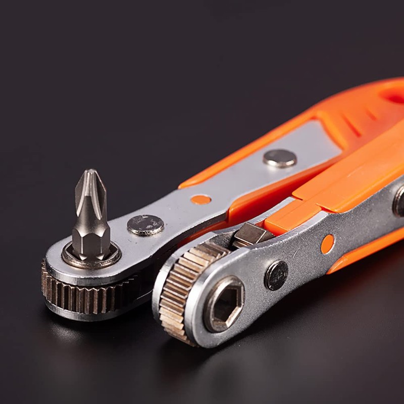 TAIHE Ratchet Wrench, 4.5 Inch Mini Phillips Magnetic Screwdriver, High