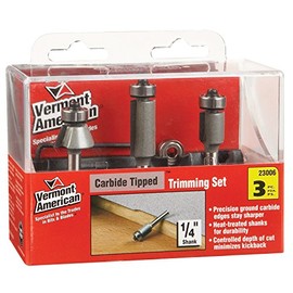 Vermont American 23006 Router Bit Set 3Pc