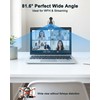Atatat 2K Webcam for PC with Light, Microphone, Privacy Cover