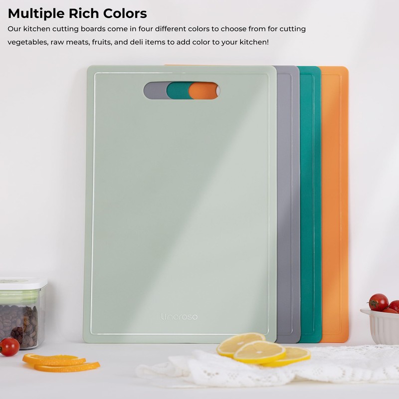 Linoroso Flexible Kitchen Cutting Board - Made from BPA Free