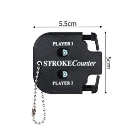 OWLMATE Golf Counter Stroke Counter, Golf Result Counter, Golf Result Indicator with Key Chain, Indicator Game Score Counter, Hand Counter, Golf Accessories (Black)