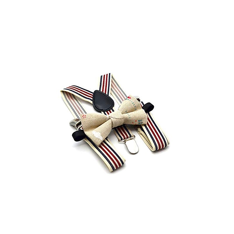 Anshili Pack of 2 Children's Braces with Bow Tie, 3