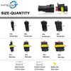 Daevkaema 352Pcs Waterproof Electrical Connector Terminals Automotive Electrical Wire Connectors