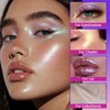 Chameleon Holographic Glitter Eyeshadow Palette, Duochrome Shimmer Color Shift Eye