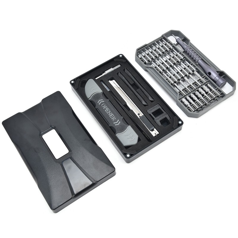 69Pcs Accurate Screwdriver Kit Magnetic 4x28mm Matte Chrome Long Diameter