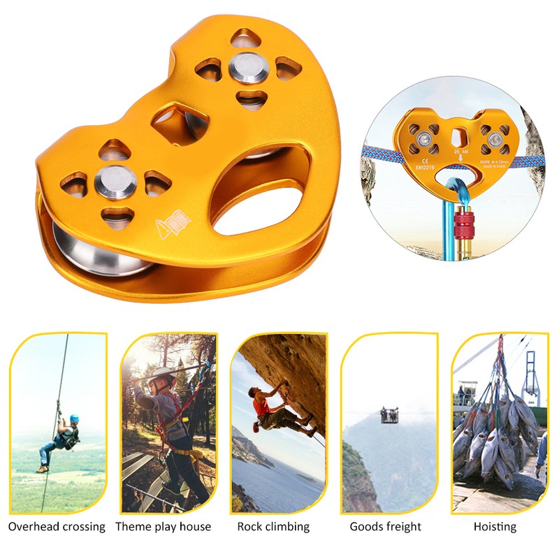 Ropeway Double Shaft Double Pulley Outdoor High Altitude Traverse Carriage