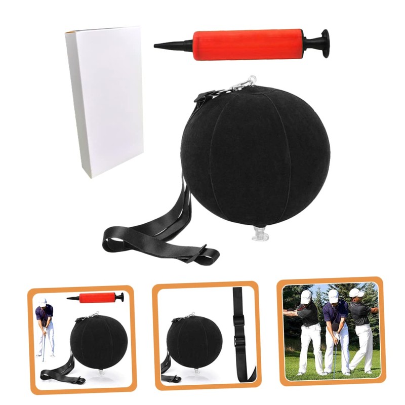 Mikinona Golfing Training Aid Inflatable Posture for Beginners Neck Rope