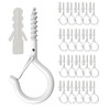 HEDGBOBO 20 Pack Q-Hanger Hooks for String Lights,Ceiling Hooks for