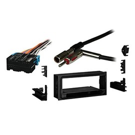 Harmony Audio HA-40GM10 Compatible with Chevy Lumina 1995-2001 Single DIN Stereo Harness Radio Install Dash Kit, 99-4000 Multi-Kit with Pocket and HA-701858 Aftermarket Radio Harness Adapter