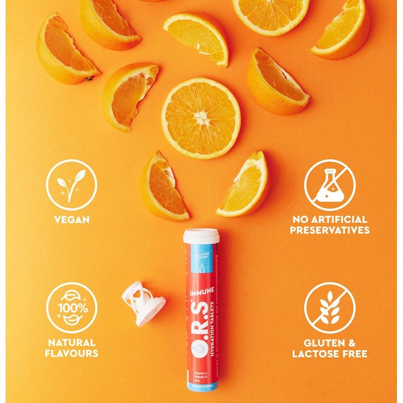 O.R.S Immune Vitamin C Hydration Tablets with Electrolytes, Immune System