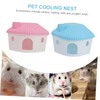 Kisangel 2pcs Hamster Nest Hamster Small House Hamster House Castle