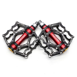 Willyn Evetin 9/16 Inch Mountain Bike Road Bike Bicycle Pedals, Aluminium Alloy Platform MTB Pedals, Non-Slip Trekking Pedals, Bicycle Pedals 40, multicolour