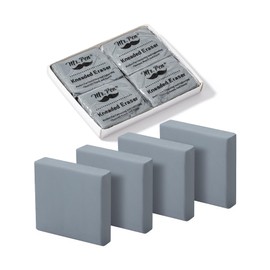 Mr. Pen- Kneaded Erasers, 1.57" x 1.37", 4 Pack, Gray, Soft Moldable Art Erasers for Charcoal, Graphite & Pastel Drawing, Precision Highlighting, Smudge Control, Easy Shaping for Artists & Students