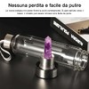 HINATAA Crystal Water Bottle, Removable Healing Natural Quartz Water Bottle,