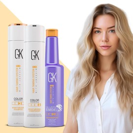 GK HAIR Moisturizing Shampoo and Conditioner Set with Silver Bombshell Shampoo, Perfect Combination for Dry, Frizzy, Damaged, Color-Treated and All Type of Hairs