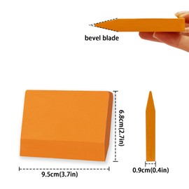 NBTOOL 2Pcs Orange PPF Squeegee V-Blade Scraper Soft Silicone Squeegee for PPF Installation and Window Film Application