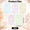 5 Sheets Colorful Butterfly Face Gems, Self-Adhesive Butterfly Gems