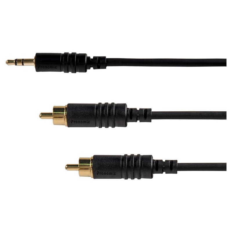 Pronomic Stage J3RC-6m 3.5mm Stereo Jack to RCA Audio Cable