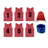 [TOEPODO] Bibs Adult Kids 6 Pack 1 to 6 Front
