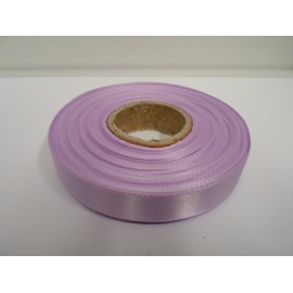 2 metres of 15mm Satin Ribbon Lilac Light Purple Double Sided