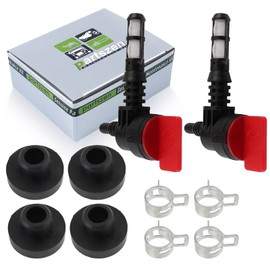partszen Fuel Shut Off Valve Service Kit for Kohler 25 462 03-S for Rotary 13116 for Briggs 192980GS 208961 Plastic Gas Tank Engine Generator Pressure Washer Bushing Filter Grommet