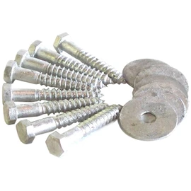 Dock Edge Inc. 85-125-F-X 3/8-Inch Lag Bolt For Float, 8-Pack
