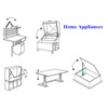 Electric Sofa Touch Sensor Double Button Straight Head 5 Pins