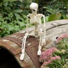 QUSTGO Halloween Skeletons Decorations, 16" Small Skeleton with Full Body