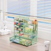Marbrasse Mesh Desk Organiser, Multifunctional Pen Holder with Drawer, Storage