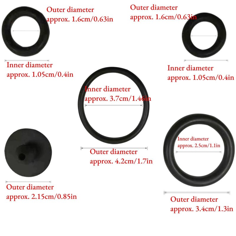 Rubber Sealing Ring,10pcs/ Set Useful Durable Rubber Sealing Ring Essential