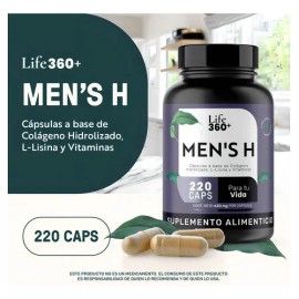 Colgeno Life360 Mens H 220 Cpsulas Biotina L-lisina Sabor No Saborizado                                                                               