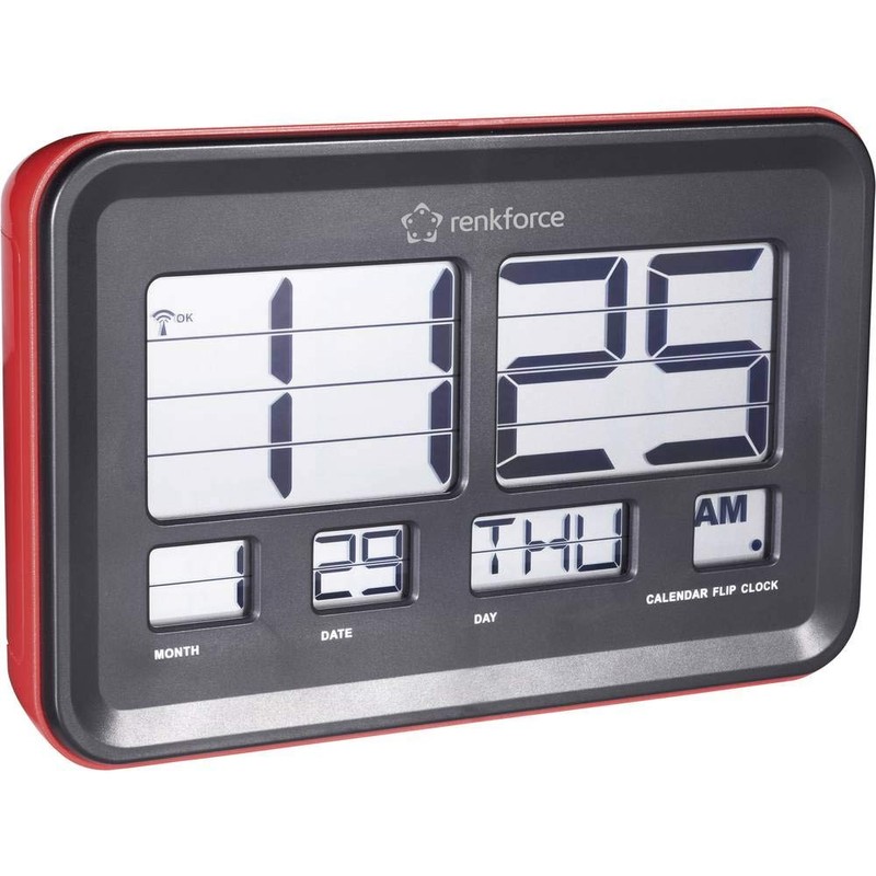 Renkforce A541 Funk Klappzahlen wall clock 45mm x 222mm x