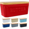PriorityChef Large Butter Dish with Lid for Countertop, Ceramic Butter