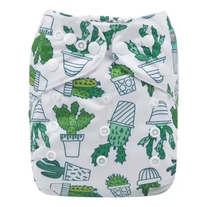 10 Pañales Ecológicos Alva Baby Con Absorbentes Microfibra