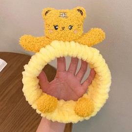 Hofar Cute Animal Face Wash Headband with Foot for Women Headband for Washing Face Cartoon Cute Creative Hair Accessories (Tiger)