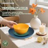 Wrova Wheat Straw Dinnerware Set of 32, Unbreakable Dinner Plates