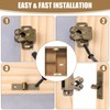 2 Pack Cabinet Latch Double Roller Catch, Heavy Duty Latch
