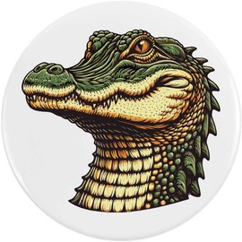Azeeda 58mm 'Alligator-Porträt' Pin Knopf-Abzeichen (BB00130739)