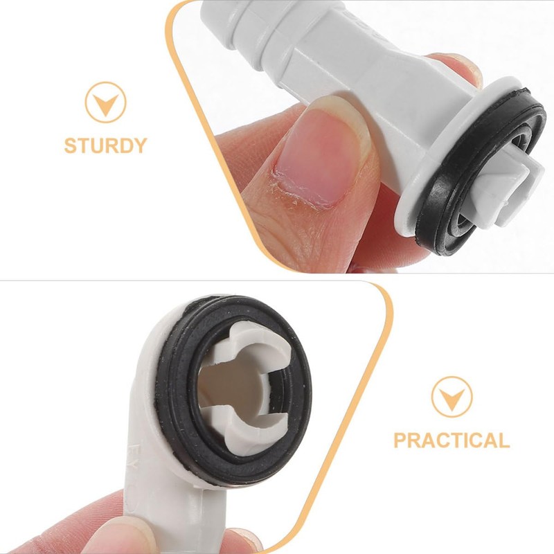 KOMBIUDA 6pcs Drain Hose Connector Kit Elbow Adapter for Air