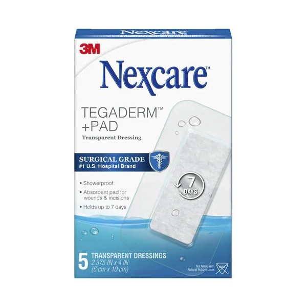 Nexcare - Tegaderm + Pad Transparent Dressings 5