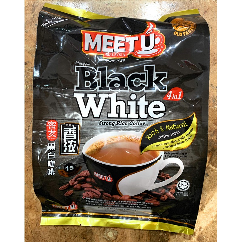MeetU Black White Coffee 600g