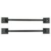 CRAFTSMAN ROAD Black Cast Iron Pull Handles 9 inch (Squared