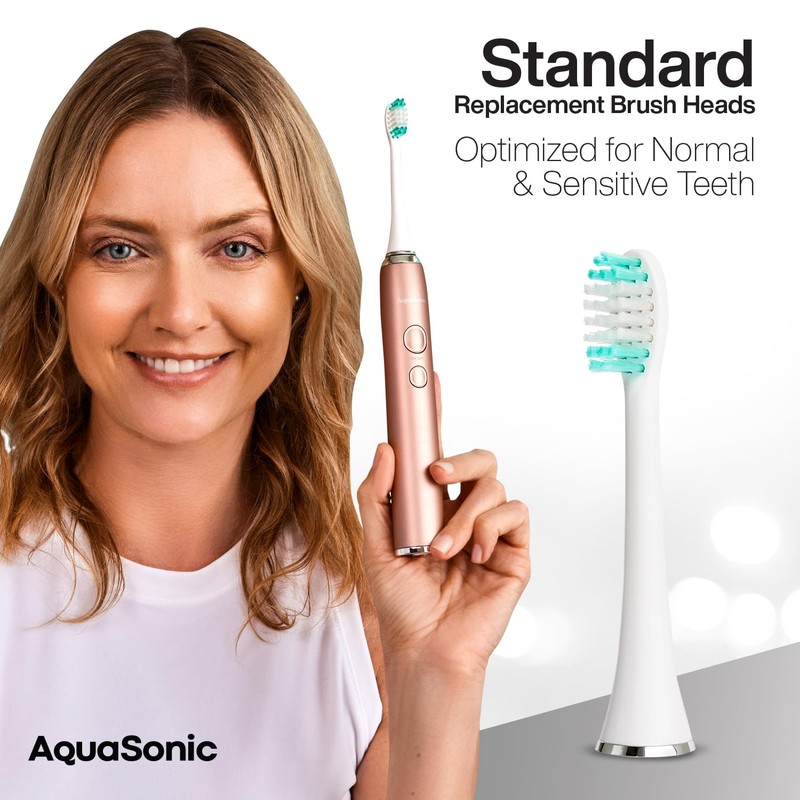 AquaSonic Standard Replacement Brush Heads | ADA Accepted | for