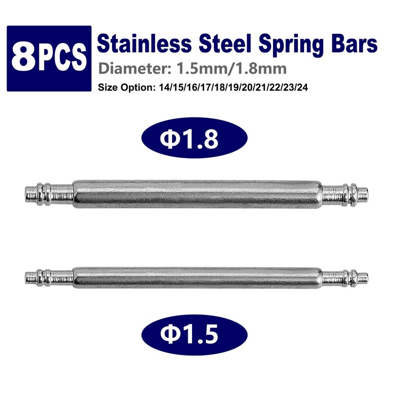 WOCCI 23mm Spring Bars, Pins for 23mm Watch Band