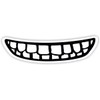 Big Teeth Vinyl Motorcycle Helmet Mouth Decal Sticker