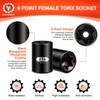 BLACKROBOT E Torx & Star Socket Set With Rail, 11-Piece